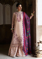 3-PC Unstitched Embroidered Lawn Nirmal By Hussain Rehar | Lehr